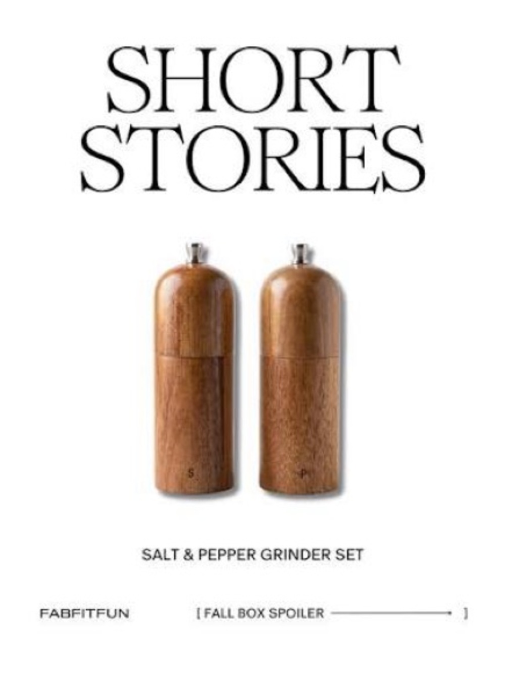 Wooden Salt & Pepper Grinder Set — Brown